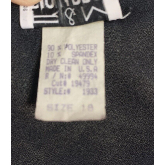 R&M RICHARDS Jacket Womens 18 BLACK SEQUINs Oriental Knots Long Formal Cardigan - Picture 7 of 11